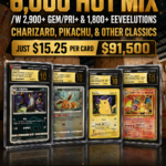 6,000 HOT MIX /W 2,900+ GEM/PRI+ & 1,800+ EEVEELUTIONS CHARIZARD, PIKACHU, & OTHER CLASSICS