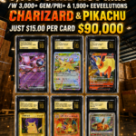 6,000 CARD HOT MIX /W 3,000+ GEM/PRI+ & 1,900+ EEVEELUTIONS CHARIZARD & PIKACHU