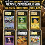 5,699 HOT MIX /W 2,300+ GEM/PRI+ & 1,700+ EEVEELUTIONS PIKACHU, CHARIZARD, & MEW