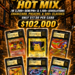 6,000 CARD HOT MIX /W 3,200+ GEM/PRI+ & 1,100+ EEVEELUTIONS CHARIZARD, PIKACHU, & 500+ CLASSICS