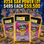 120 CARD PIKACHU ex #234 SAR POWER LOT 117 GEM/PRI+