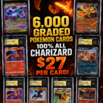 6,000 GRADED POKEMON CARDS 100% ALL CHARIZARD