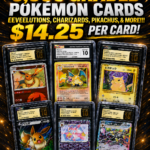 6,000 GRADED POKEMON CARDS EEEVEELUTIONS, CHARIZARDS, PIKACHUS, & MORE!!!
